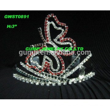 rhinestone butterfly tiara and crown